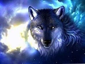 Cool Wolf Wallpaper Light Image 1