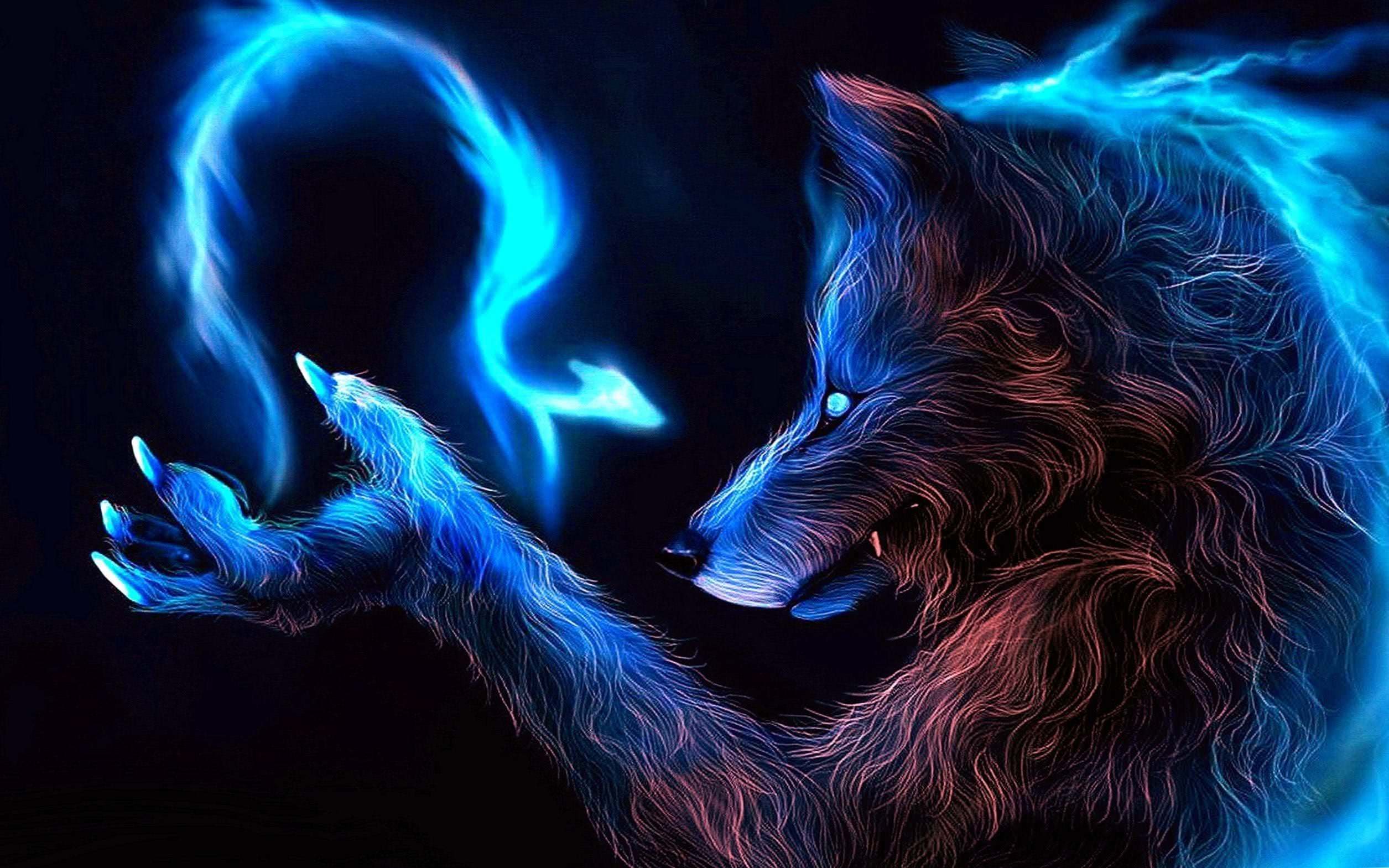 Dark Werewolf Wolf Wallpaper Image 1
