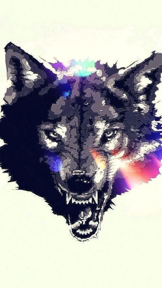 Angry Wolf iPhone Wallpapers