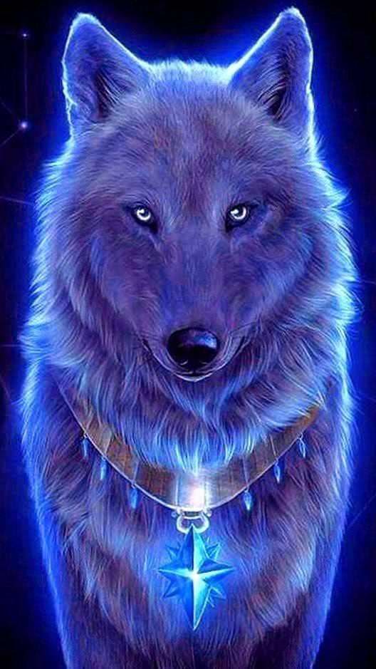 Blue Wolf Animation Wallpapers
