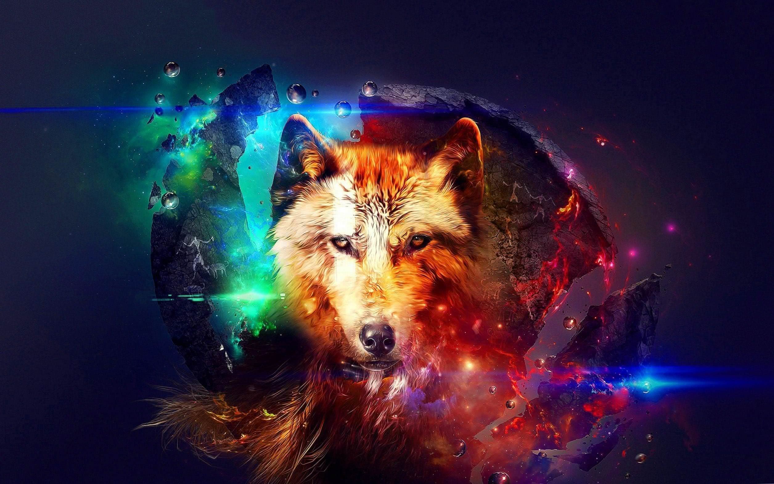 Colorful Wolf Wallpapers