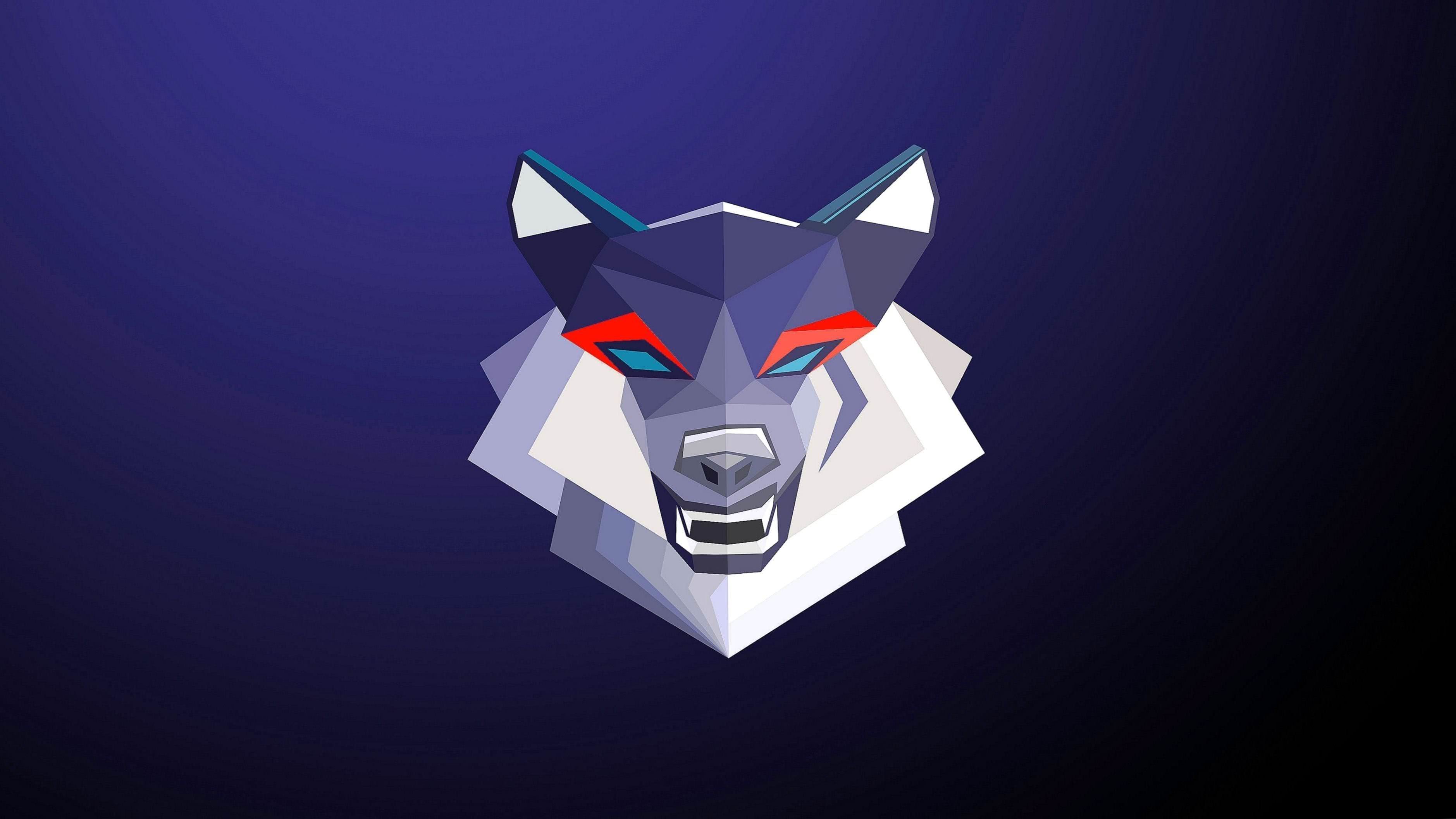 Blue Wolf Abstract Wallpapers