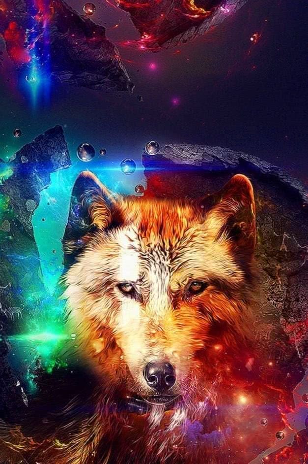 Abstract Wolf iPhone Wallpapers