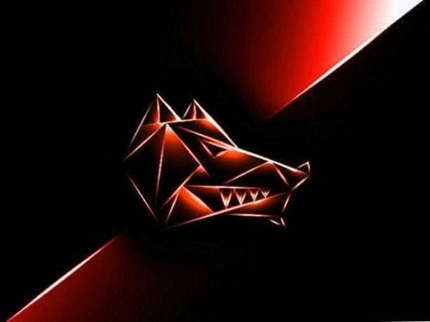 Angry Wolf Logo Wallpaper Image 1