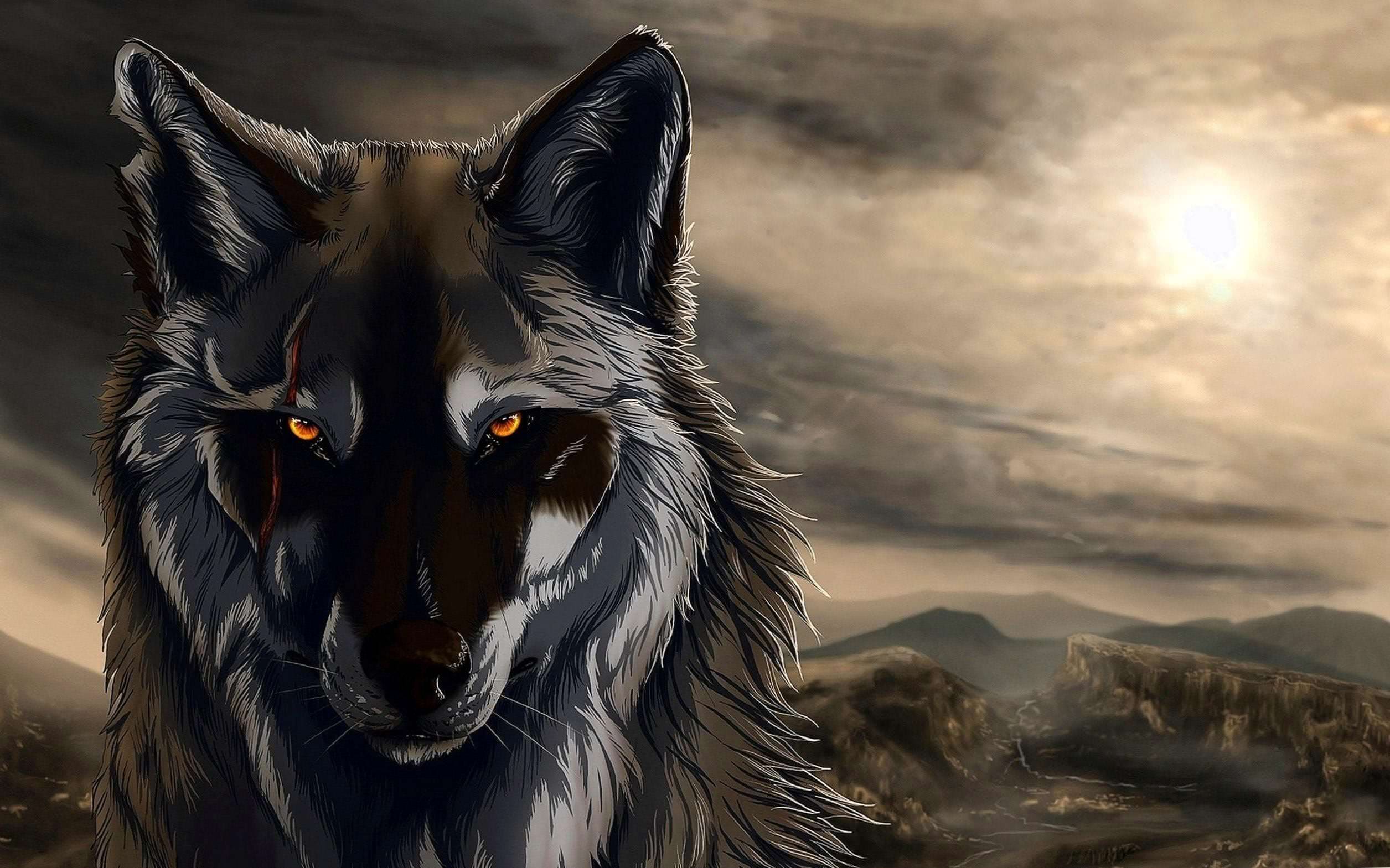Wolf Black Animated Wallpaper Image 1