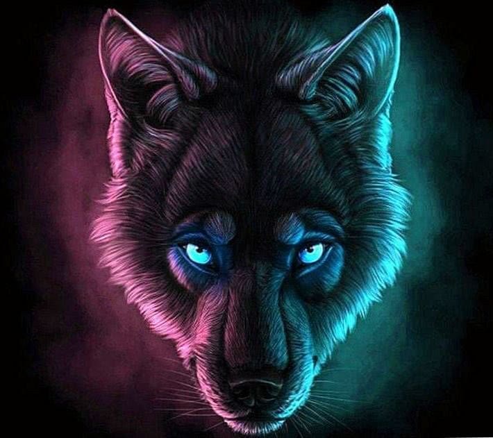 Glow In The Dark Wolf Wallpapers free download