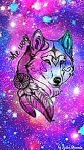 Galaxy Wolf iPhone Wallpapers