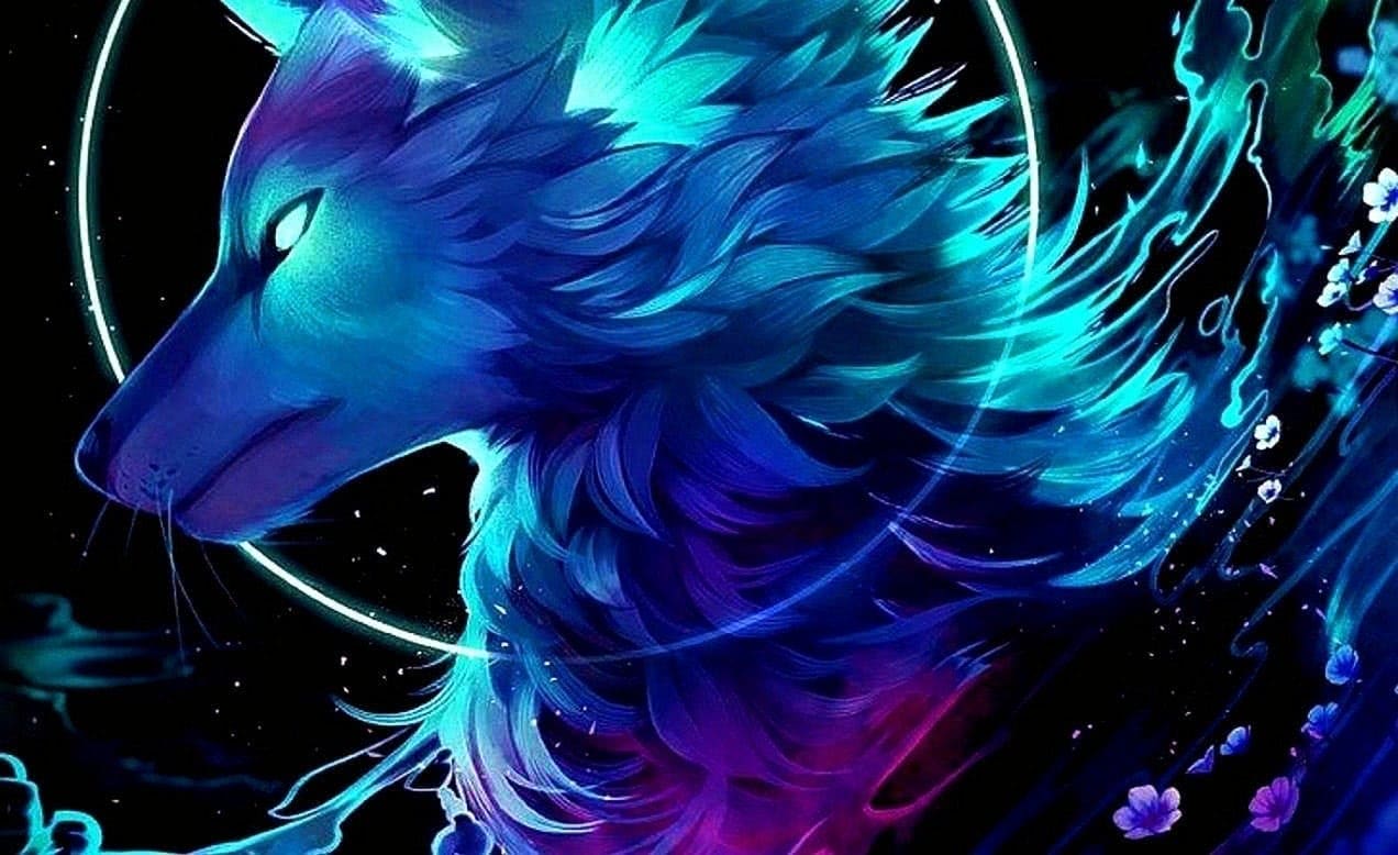 Cool Blue Wolf Wallpaper Image 23