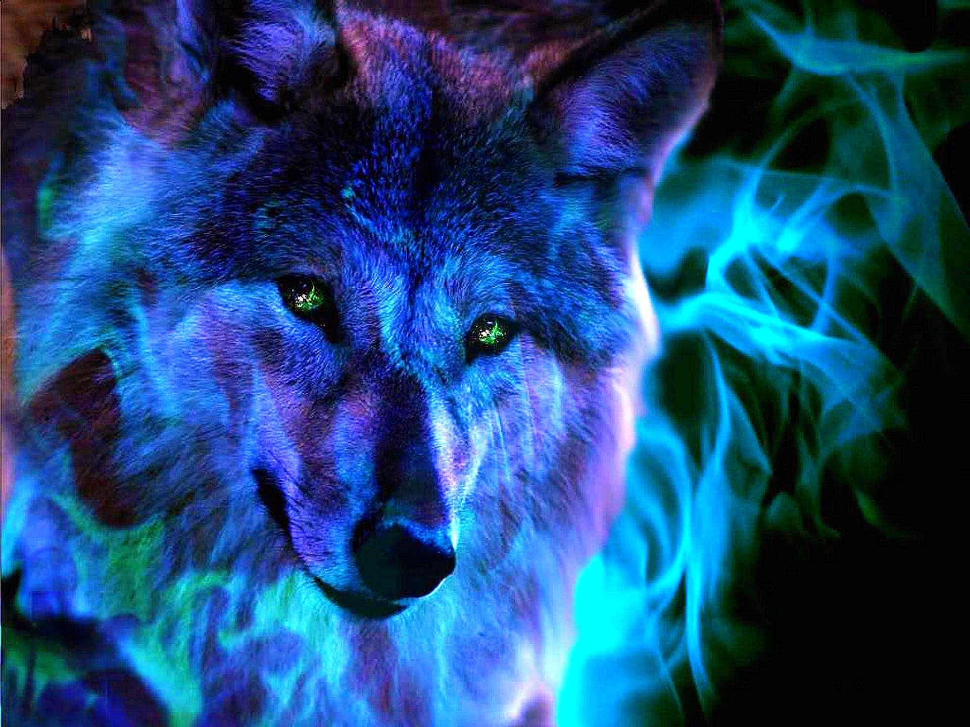 Cool Blue Wolf Wallpaper Image 47