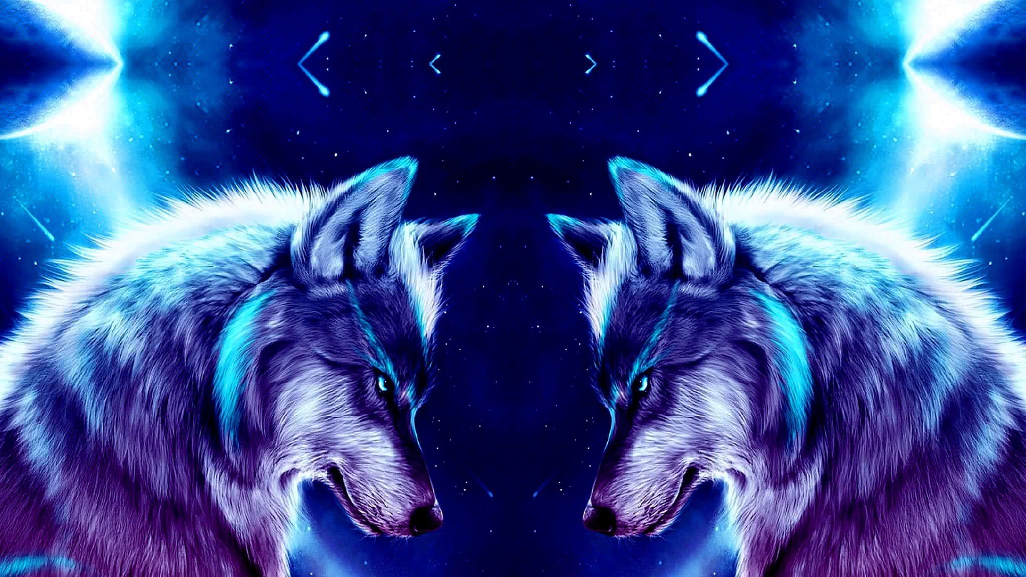 Cool Blue Wolf Wallpaper Image 55