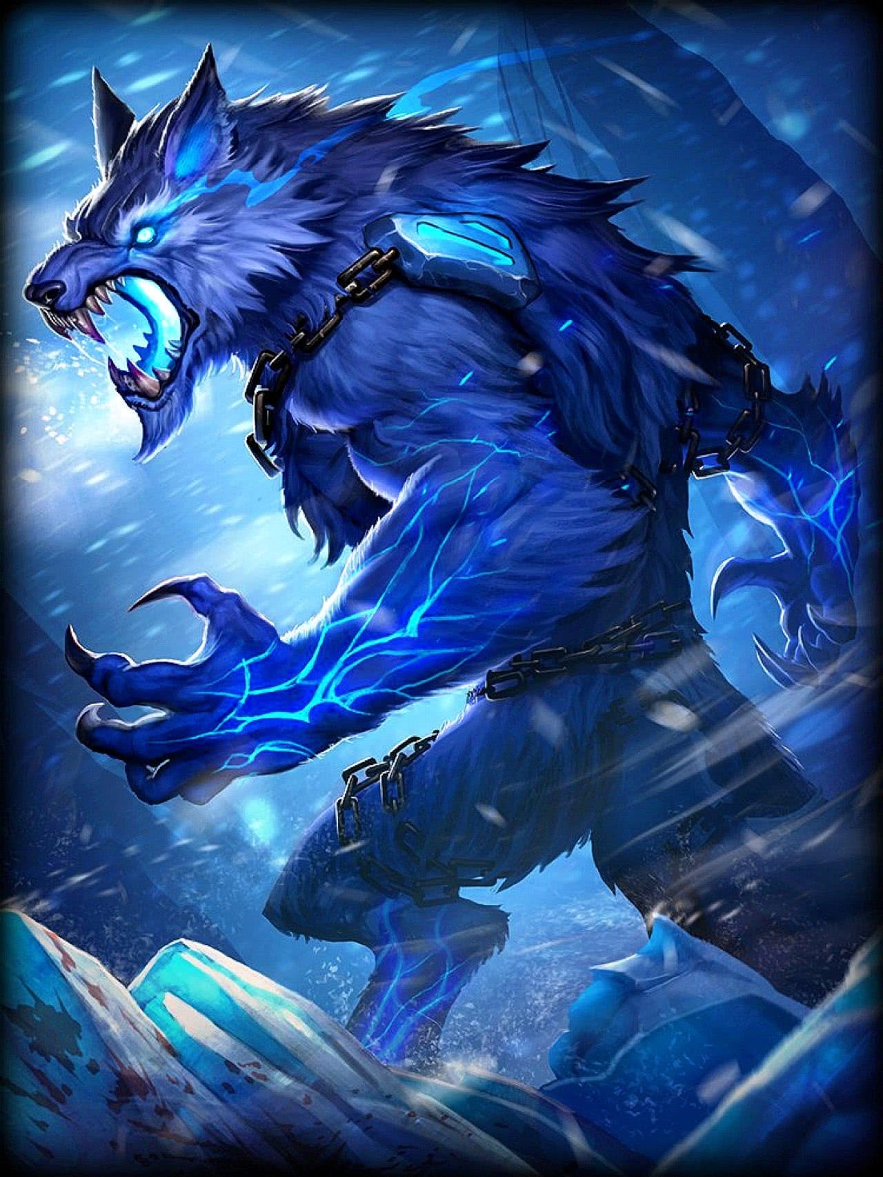 Cool Blue Wolf Wallpaper Image 57