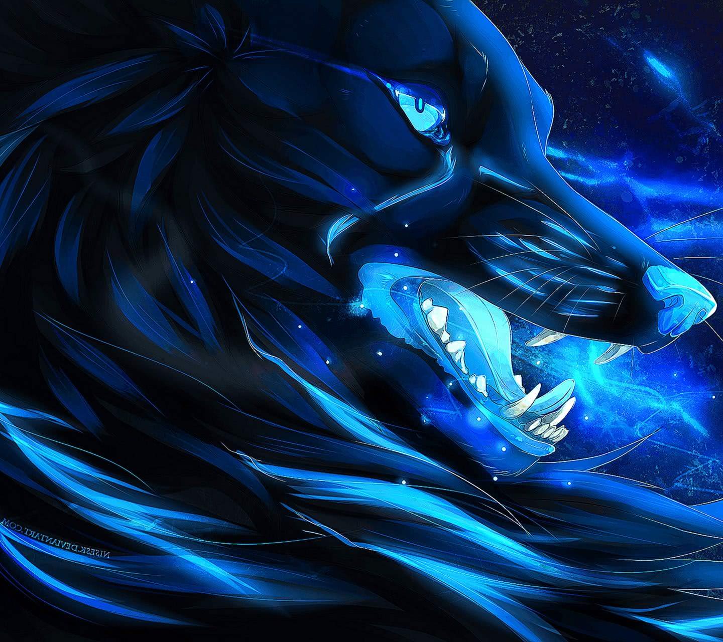 Cool Blue Wolf Wallpaper Image 59