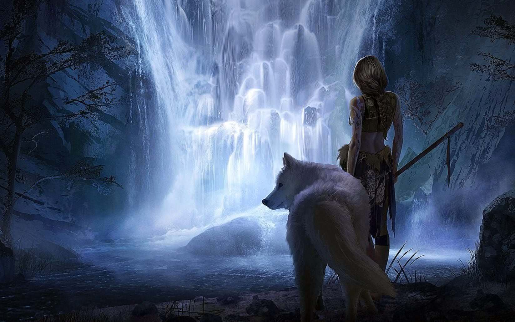 HD Wolf Fantasy Wallpaper Image 1