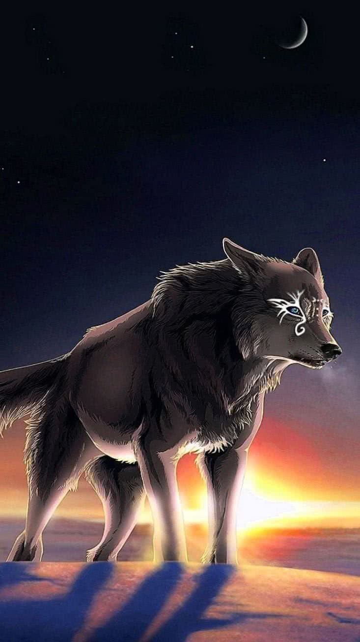 Wolf iPhone 8 Wallpaper Image 1
