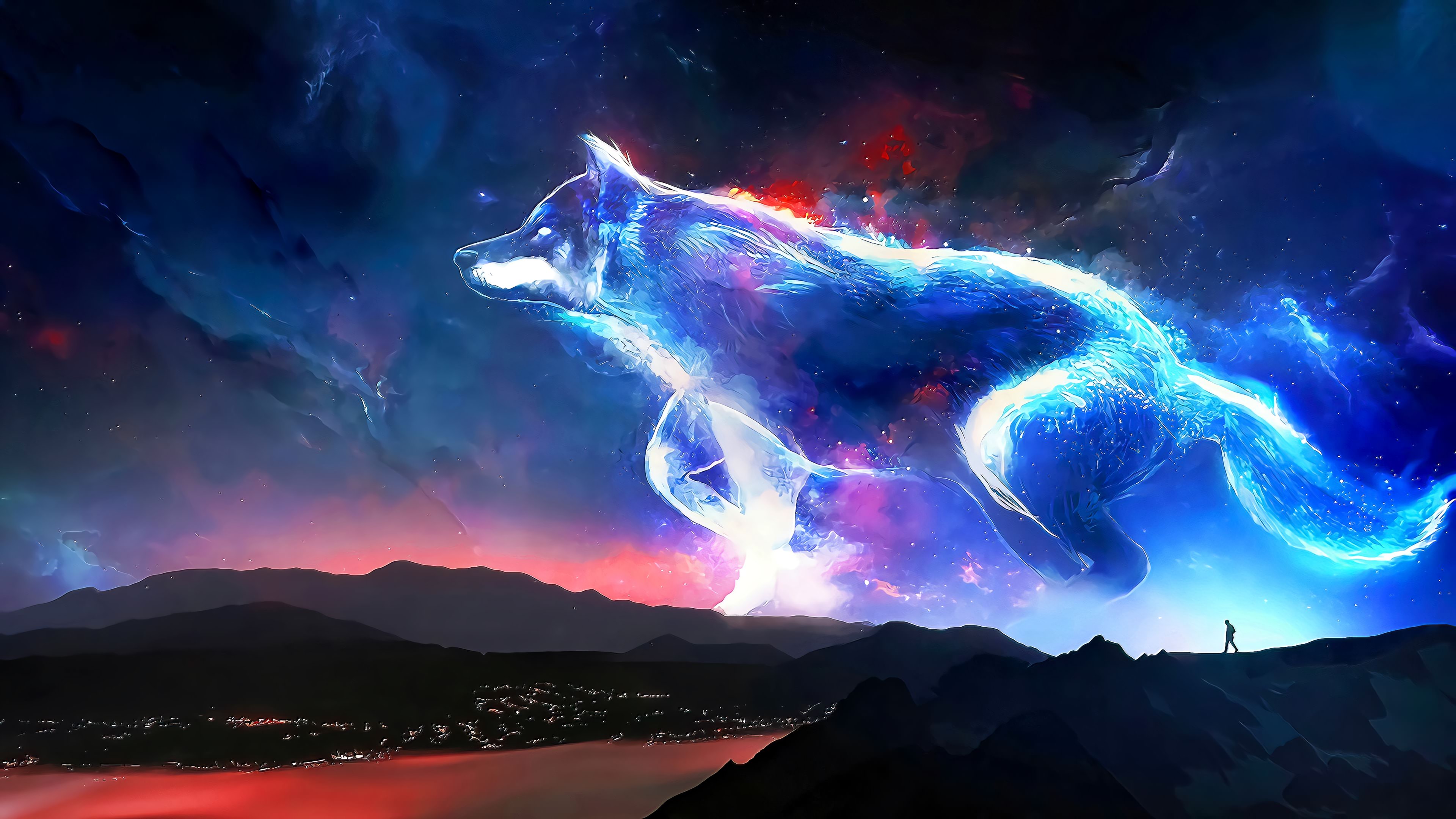 Galaxy Wolf Wallpapers 4K