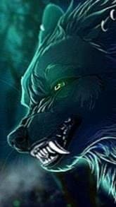 Wallpaper Wolf Green Image 1