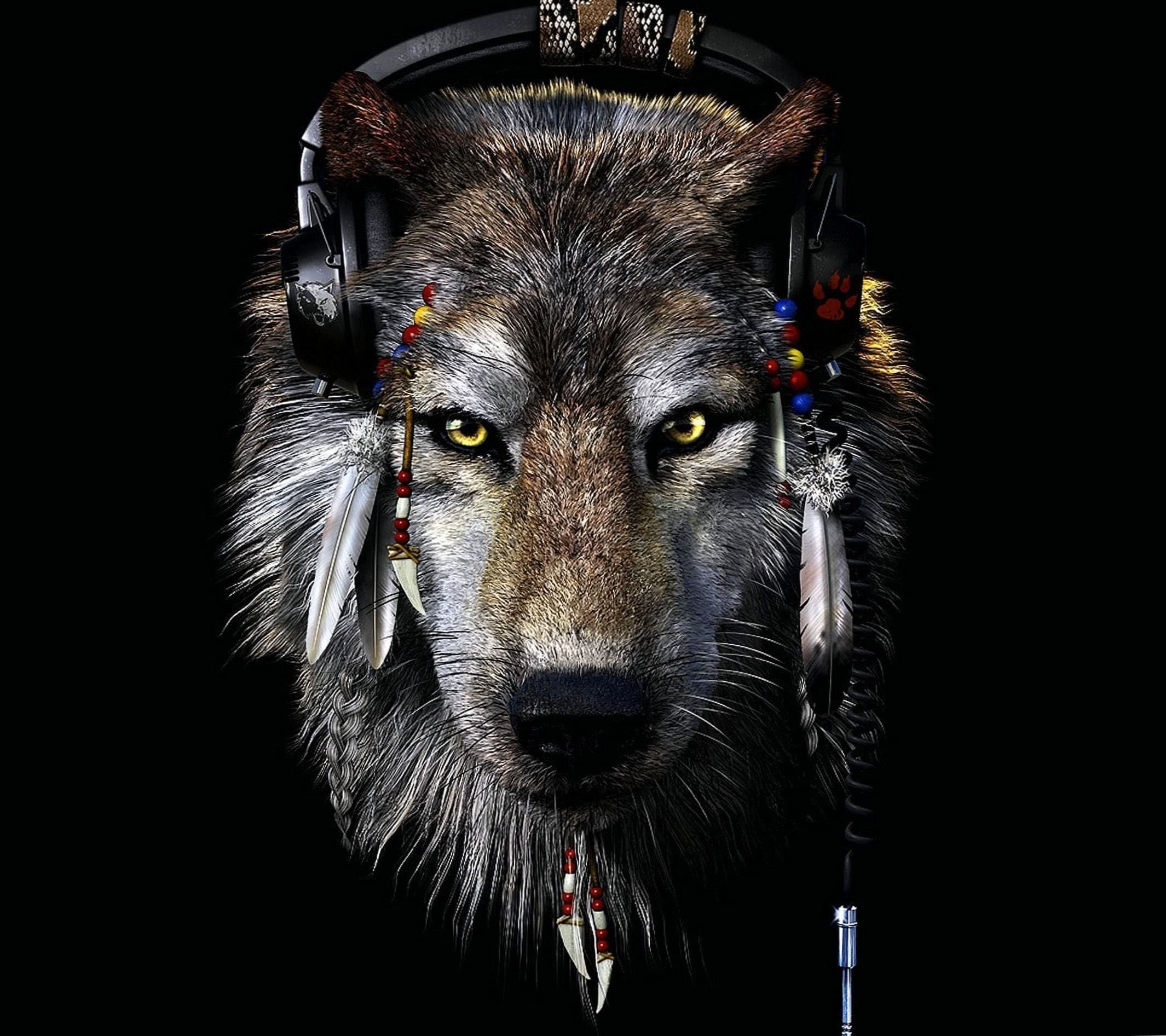 wolf wallpaper art background image 2