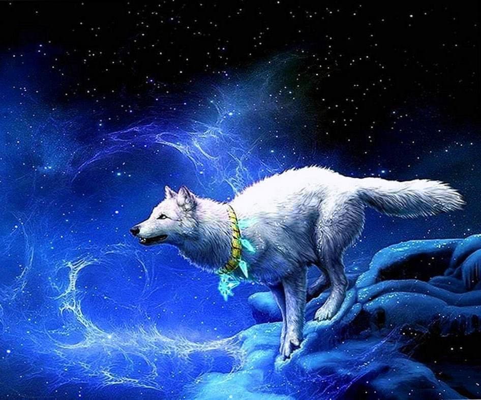 Live Wallpaper Ice Wolf Image 1