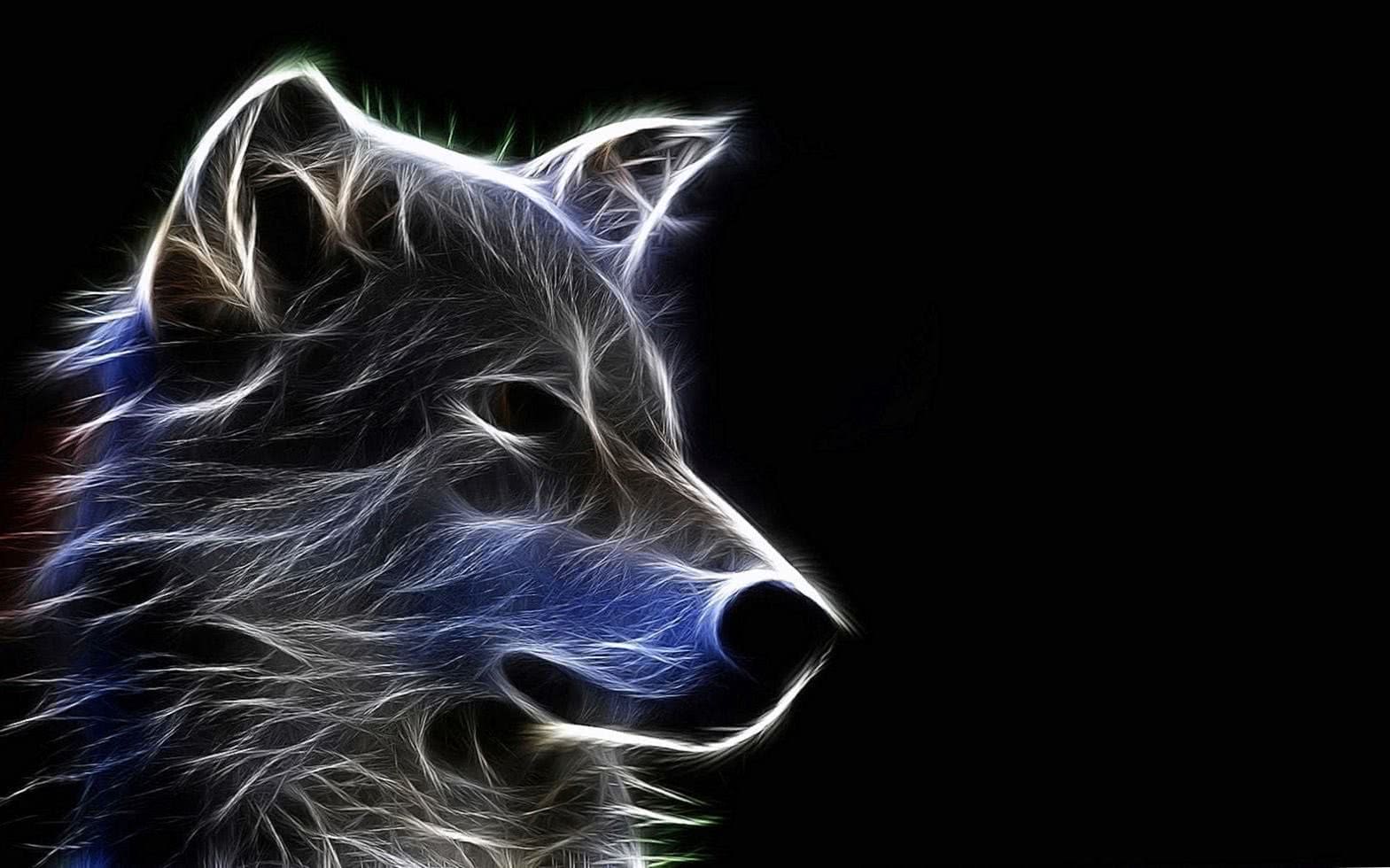 3D Wolf Wallpaper HD Image 1