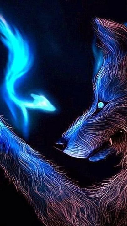magic wolf wallpaper background image 4
