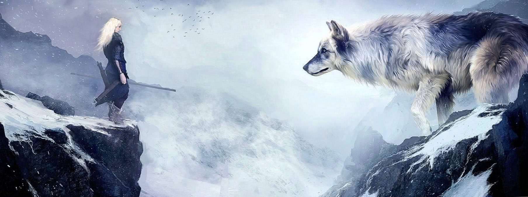 Dual Monitor Wolf Wallpapers Free Download