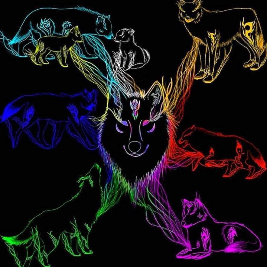 Wolves Neon Wallpapers Wolf Wallpapers Pro