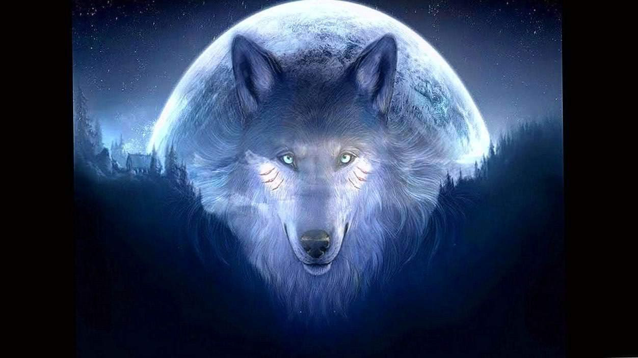 native american wolf spirit wallpaper background image 2