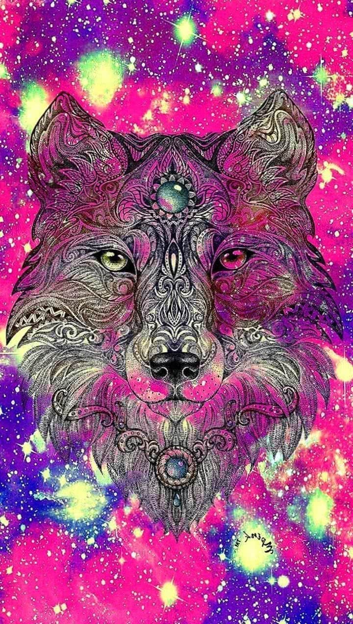 tribal wolf wallpaper cell phone background image 4
