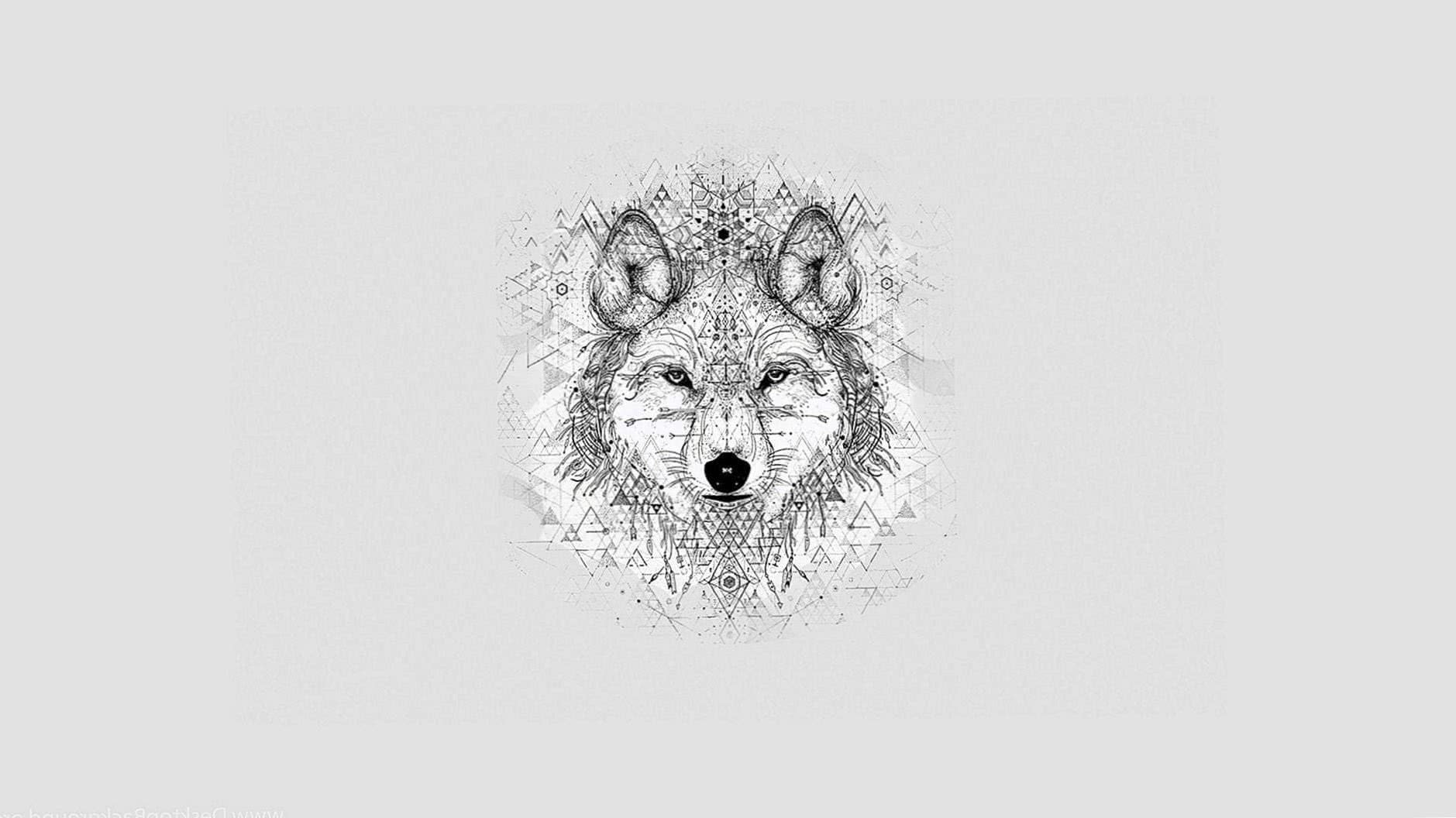tribal wolf wallpaper hd background image 6