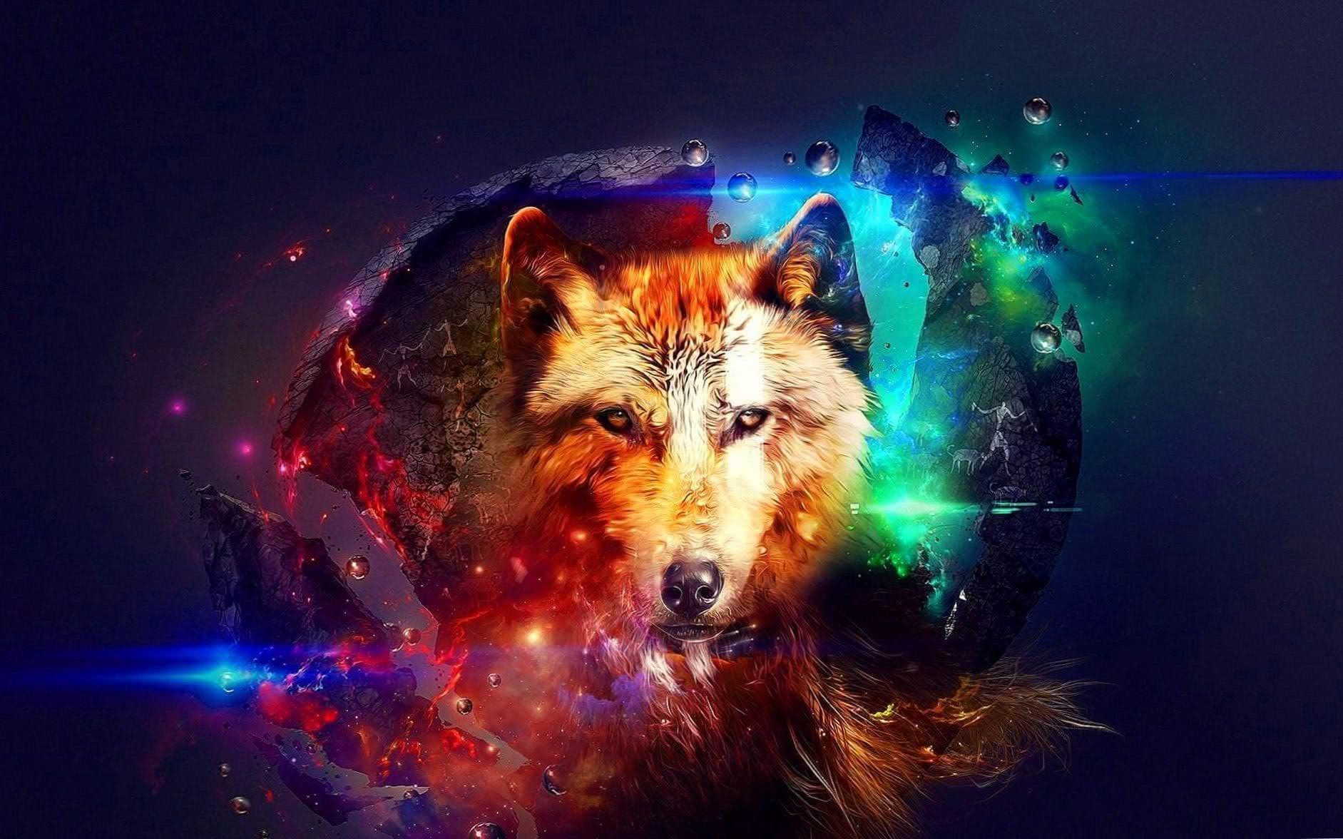 Fantasy Wolf Wallpaper Desktop Image 2