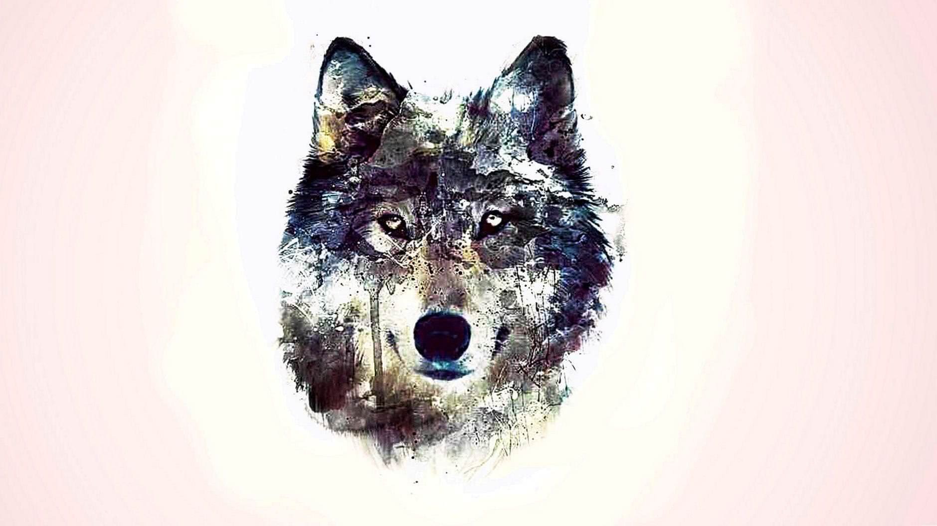 wolf wallpaper art background image 4