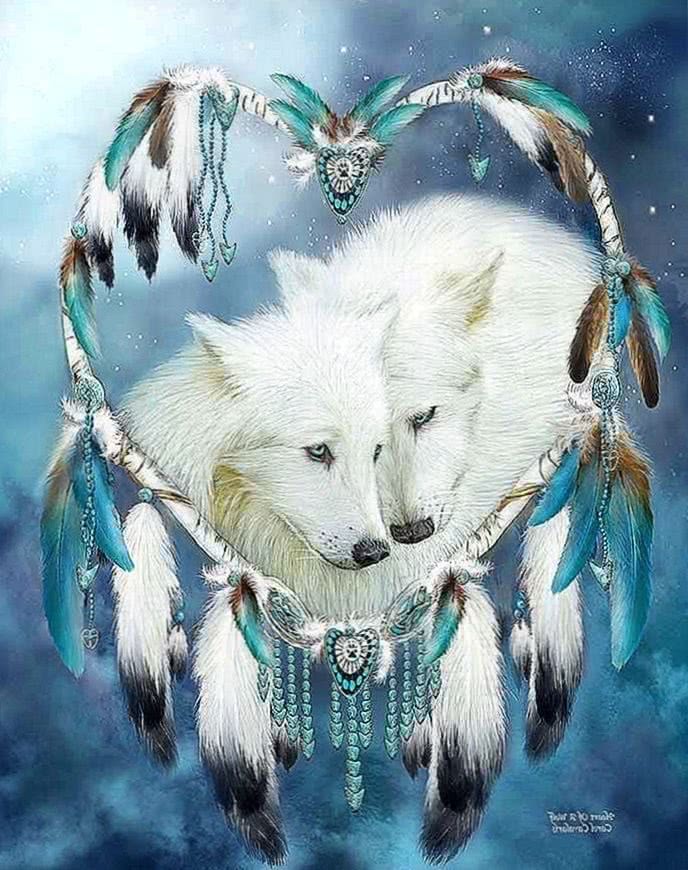 Dreamcatcher Wolves Live Wallpapers - Wolf-Wallpapers.Pro