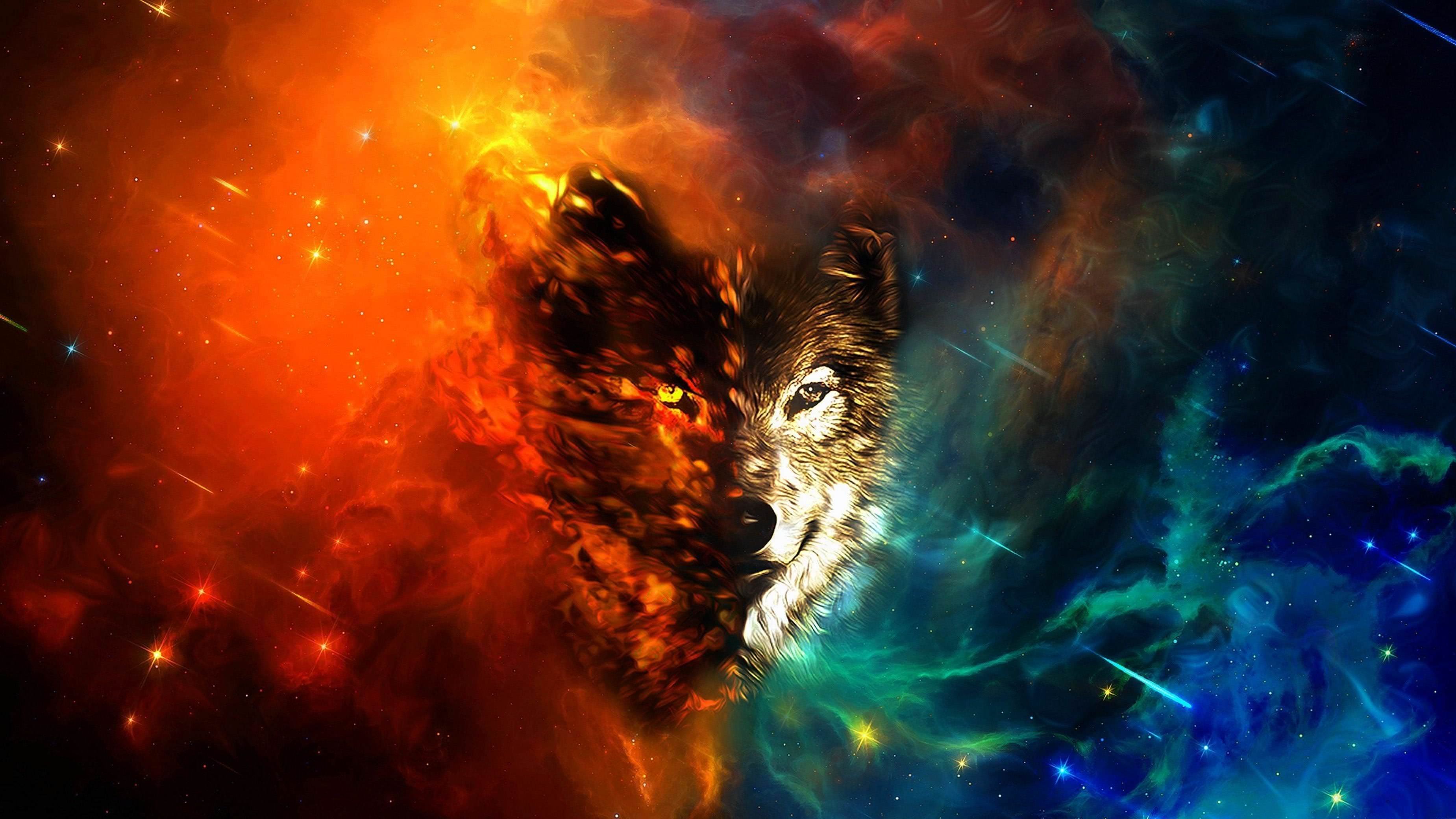 Wolf Abstract HD Wallpaper Image 1